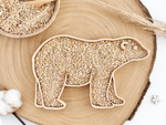 bandeja rellenable oso polar juego sensoriel wood claro wood medio