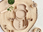 Bandeja sensorial rellenable muñeco de nieve