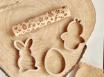 Kit rodillo y moldes pascua para juego sensorial