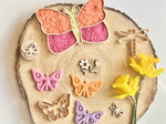 Mariposa bandeja sensorial rellenable