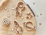 Moldes biodegradables para plastilina, el espacio.