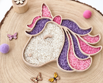 bandeja rellenable unicornio wood claro