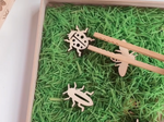 Siluetas de madera bichos. Infantil.