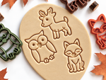 moldes para plastilina bosque animales colores