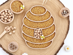bandeja rellenable colmena juego infantil wood claro