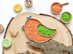 Bandeja sensorial rellenable para el juego infantil, bandeja sensorial pajarito