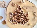 bandeja rellenable otoño, hoja
