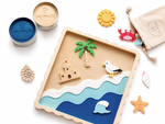 kit juego sensorial infantil playa