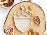 Bandeja sensorial de otoño, bellota, juego infantil wood claro