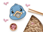 Comilón pajarito con cubo infantil y sin cubo