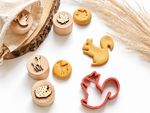 Moldes biodegradables para plastilina otoño colores
