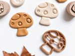 Moldes biodegradables para plastilina otoño para juego sensorial infantil colores