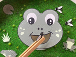 juego sensorial para infantil rana